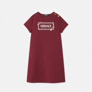 VERSACE Safety Pin Logo Kids Dress